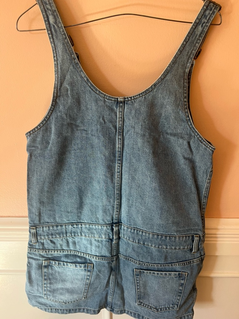 Miu Miu Denim Zip-Front Pinafore mini Dress jumper Coachella sold out rare luxe - Picture 8 of 12